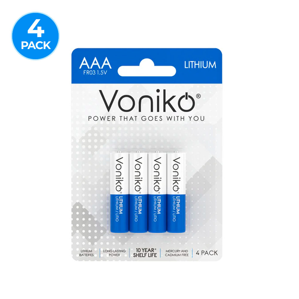 Baterías-de-Litio-Voniko-AAA---FR03-1.5V-2100mAh