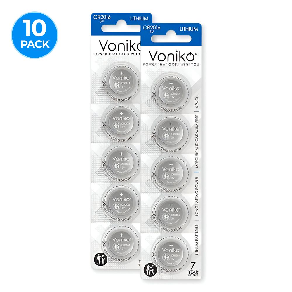 Pila de Botón - Baterías de Litio Voniko CR2016 - 3V