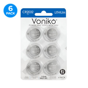 Pila de Botón - Baterías de Litio Voniko CR2032