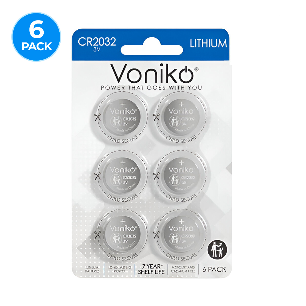 Pila de Botón - Baterías de Litio Voniko CR2032