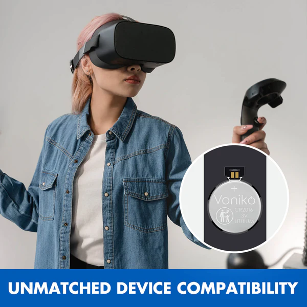 Pila de Botón - Baterías de Litio Voniko CR2016 - 3V - Imagen 8