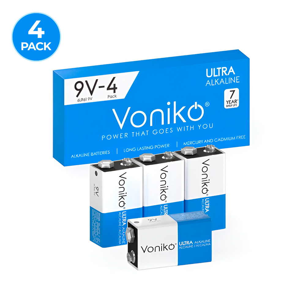 Baterías Alcalinas Premium Voniko 9V - 6LR61 - 500mAh - Imagen 4