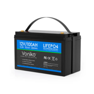 Batería de litio Voniko LiFePO4 de 12 V y 100 Ah 20 A BMS