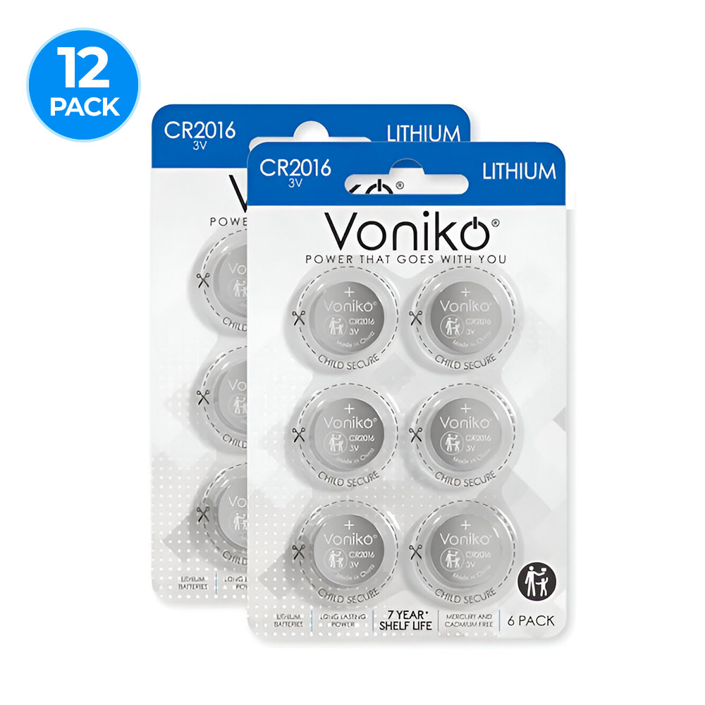 Pila de Botón - Baterías de Litio Voniko CR2016 - 3V - Imagen 4