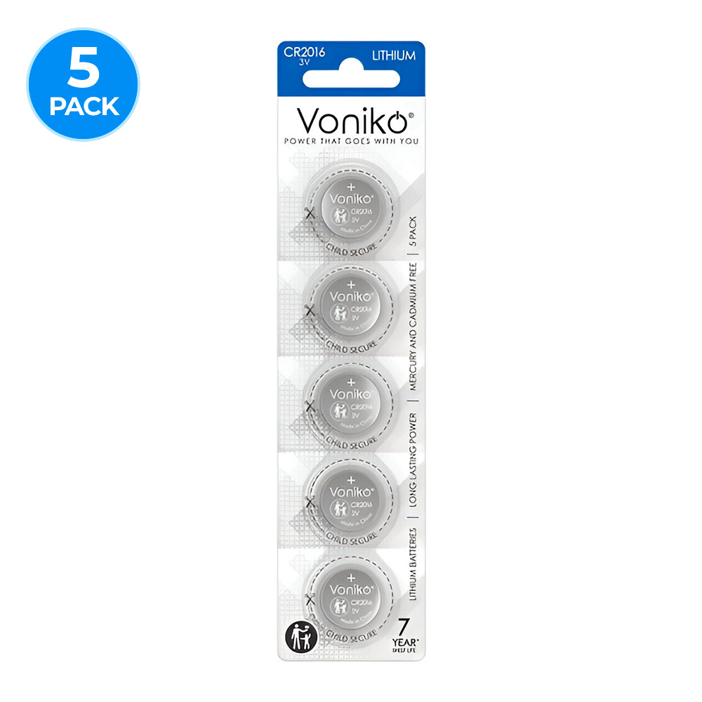 Pila de Botón - Baterías de Litio Voniko CR2016 - 3V - Imagen 2