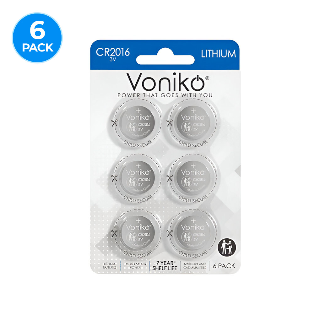 Pila de Botón - Baterías de Litio Voniko CR2016 - 3V - Imagen 3